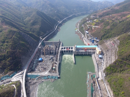 旬阳电站厂房建设